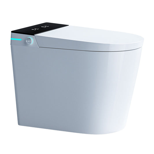 Modern Flush Toilet Heated Seat One-Piece Toilet with Slow Close Seat Clearhalo 'Bathroom Remodel & Bathroom Fixtures' 'Home Improvement' 'home_improvement' 'home_improvement_toilets' 'Toilets & Bidets' 'Toilets' 6191102