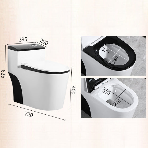 Modern Floor Mounted Toilet Bowl One-Piece Toilet for Washroom Clearhalo 'Bathroom Remodel & Bathroom Fixtures' 'Home Improvement' 'home_improvement' 'home_improvement_toilets' 'Toilets & Bidets' 'Toilets' 6191191