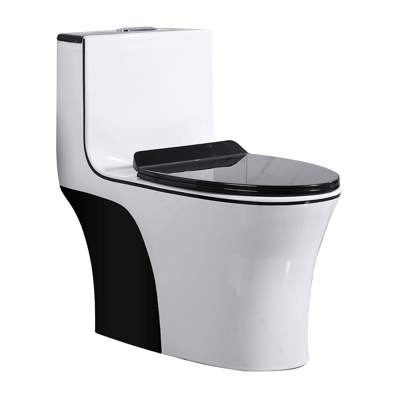 Modern Floor Mounted Toilet Bowl One-Piece Toilet for Washroom Clearhalo 'Bathroom Remodel & Bathroom Fixtures' 'Home Improvement' 'home_improvement' 'home_improvement_toilets' 'Toilets & Bidets' 'Toilets' 6191195