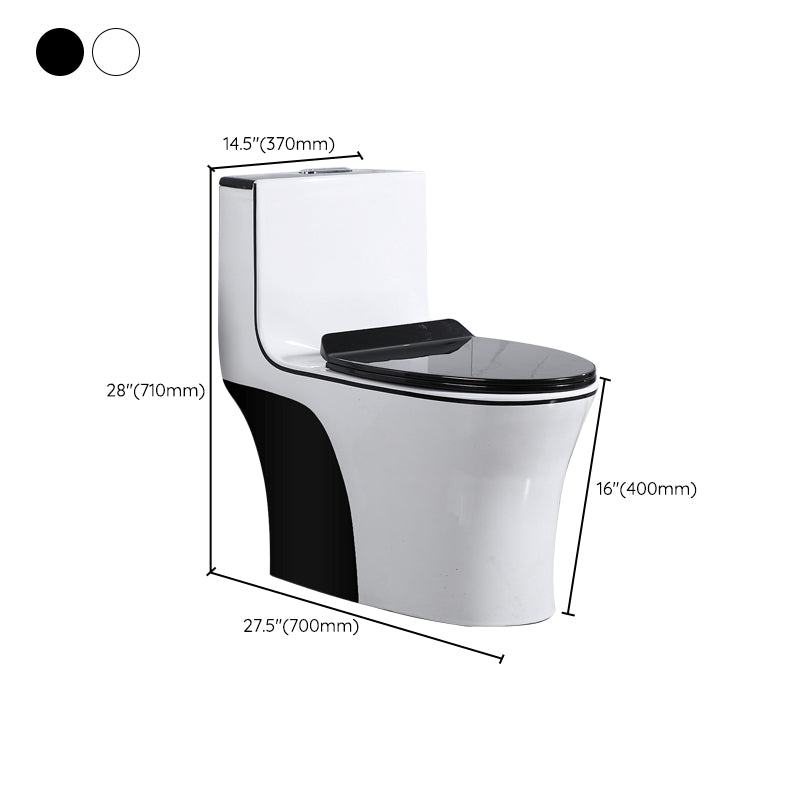 Modern Floor Mounted Toilet Bowl One-Piece Toilet for Washroom Clearhalo 'Bathroom Remodel & Bathroom Fixtures' 'Home Improvement' 'home_improvement' 'home_improvement_toilets' 'Toilets & Bidets' 'Toilets' 6191199