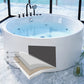 Round Freestanding Soaking Bathtub Modern Acrylic-Fiberglass White Bathtub Clearhalo 'Bathroom Remodel & Bathroom Fixtures' 'Bathtubs' 'Home Improvement' 'home_improvement' 'home_improvement_bathtubs' 'Showers & Bathtubs' 6194000