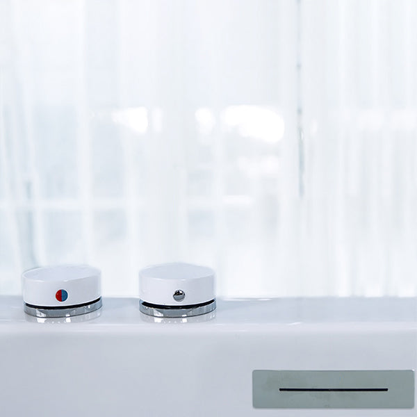 Acrylic Rectangular Back to Wall Bath Tub Freestanding Bathtub with Center Drain Clearhalo 'Bathroom Remodel & Bathroom Fixtures' 'Bathtubs' 'Home Improvement' 'home_improvement' 'home_improvement_bathtubs' 'Showers & Bathtubs' 6194012