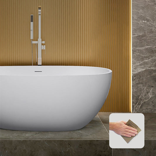 Modern Oval Tub with Drain and Overflow Trim White Soaking Bathtub for Home Clearhalo 'Bathroom Remodel & Bathroom Fixtures' 'Bathtubs' 'Home Improvement' 'home_improvement' 'home_improvement_bathtubs' 'Showers & Bathtubs' 6194110