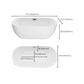 Contemporary Soaking Bathtub Acrylic Rectangular Tub for Home Clearhalo 'Bathroom Remodel & Bathroom Fixtures' 'Bathtubs' 'Home Improvement' 'home_improvement' 'home_improvement_bathtubs' 'Showers & Bathtubs' 6194202