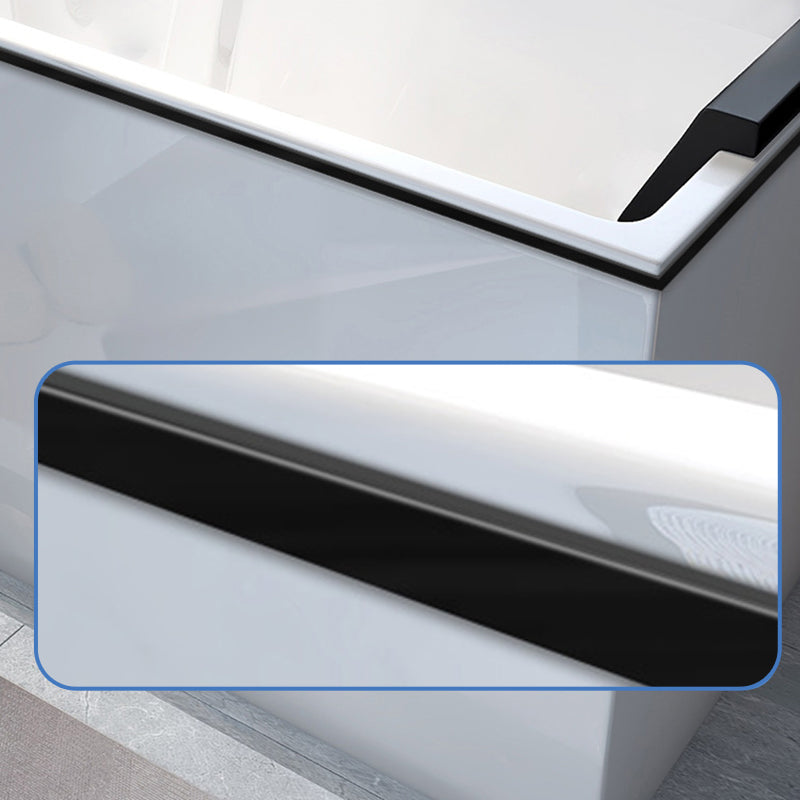 Freestanding Acrylic Bathtub Modern Stand Alone Soaking Tub with Slotted Overflow Drain Clearhalo 'Bathroom Remodel & Bathroom Fixtures' 'Bathtubs' 'Home Improvement' 'home_improvement' 'home_improvement_bathtubs' 'Showers & Bathtubs' 6194241