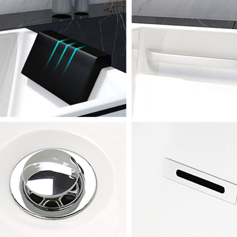 Freestanding Acrylic Bathtub Modern Stand Alone Soaking Tub with Slotted Overflow Drain Clearhalo 'Bathroom Remodel & Bathroom Fixtures' 'Bathtubs' 'Home Improvement' 'home_improvement' 'home_improvement_bathtubs' 'Showers & Bathtubs' 6194248