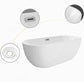 Matte Finish Acrylic Freestanding Tub Contemporary Oval Bathtub Clearhalo 'Bathroom Remodel & Bathroom Fixtures' 'Bathtubs' 'Home Improvement' 'home_improvement' 'home_improvement_bathtubs' 'Showers & Bathtubs' 6194268