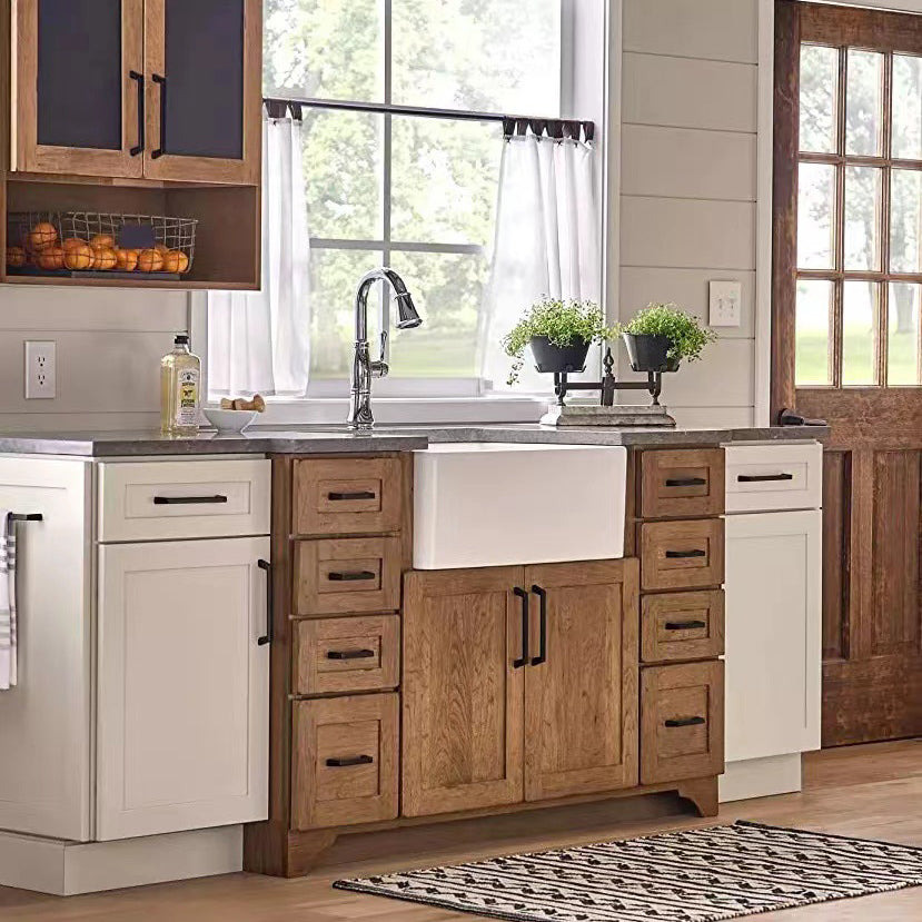 Classic Quartz Kitchen Sink White Apron Fluted Farmhouse Sink Clearhalo 'Home Improvement' 'home_improvement' 'home_improvement_kitchen_sinks' 'Kitchen Remodel & Kitchen Fixtures' 'Kitchen Sinks & Faucet Components' 'Kitchen Sinks' 'kitchen_sinks' 6196207