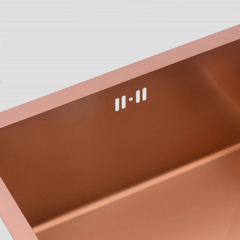 Modern Stainless Kitchen Sink Center Strainer Drain Assembly Sink with Faucet Clearhalo 'Home Improvement' 'home_improvement' 'home_improvement_kitchen_sinks' 'Kitchen Remodel & Kitchen Fixtures' 'Kitchen Sinks & Faucet Components' 'Kitchen Sinks' 'kitchen_sinks' 6196359