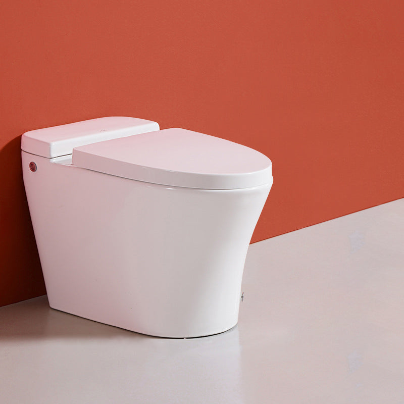 Contemporary Elongated Toilet Bowl Siphon Jet Flush Toilet with Seat for Bathroom 16"L x 27"W x 18"H Clearhalo 'Bathroom Remodel & Bathroom Fixtures' 'Home Improvement' 'home_improvement' 'home_improvement_toilets' 'Toilets & Bidets' 'Toilets' 6203513