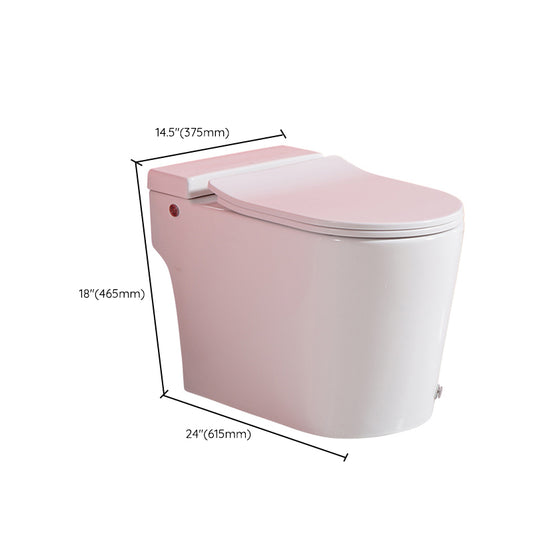 Contemporary Elongated Toilet Bowl Siphon Jet Flush Toilet with Seat for Bathroom Clearhalo 'Bathroom Remodel & Bathroom Fixtures' 'Home Improvement' 'home_improvement' 'home_improvement_toilets' 'Toilets & Bidets' 'Toilets' 6203532