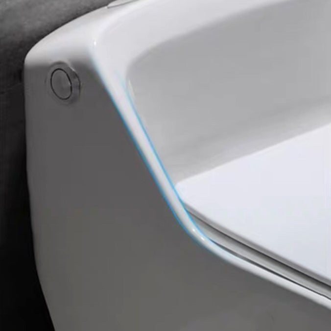 Modern Siphon Jet Toilet Bowl Floor Mount Flush Toilet with Toilet Seat Clearhalo 'Bathroom Remodel & Bathroom Fixtures' 'Home Improvement' 'home_improvement' 'home_improvement_toilets' 'Toilets & Bidets' 'Toilets' 6203537