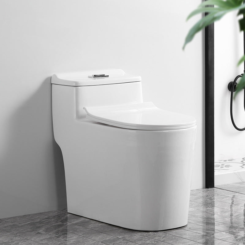 Modern Elongated Toilet Bowl Siphon Jet Flush Toilet with Seat for Bathroom Clearhalo 'Bathroom Remodel & Bathroom Fixtures' 'Home Improvement' 'home_improvement' 'home_improvement_toilets' 'Toilets & Bidets' 'Toilets' 6203545