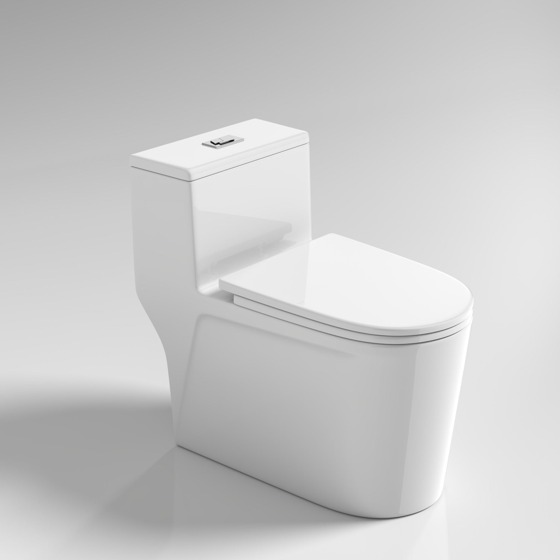 Modern Skirted Flush Toilet Ceramic Elong Floor Mount One-Piece Toilet White 12" Clearhalo 'Bathroom Remodel & Bathroom Fixtures' 'Home Improvement' 'home_improvement' 'home_improvement_toilets' 'Toilets & Bidets' 'Toilets' 6203577