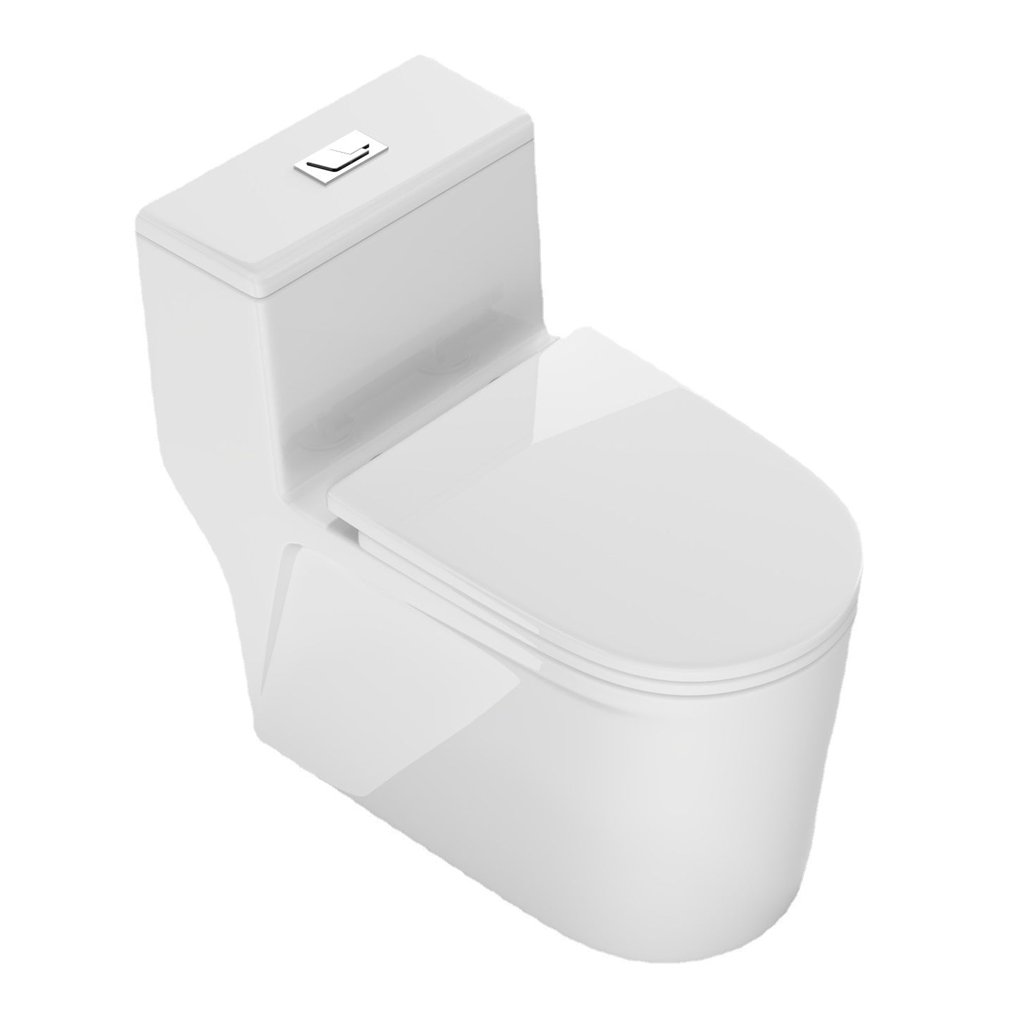 Modern Skirted Flush Toilet Ceramic Elong Floor Mount One-Piece Toilet Clearhalo 'Bathroom Remodel & Bathroom Fixtures' 'Home Improvement' 'home_improvement' 'home_improvement_toilets' 'Toilets & Bidets' 'Toilets' 6203580