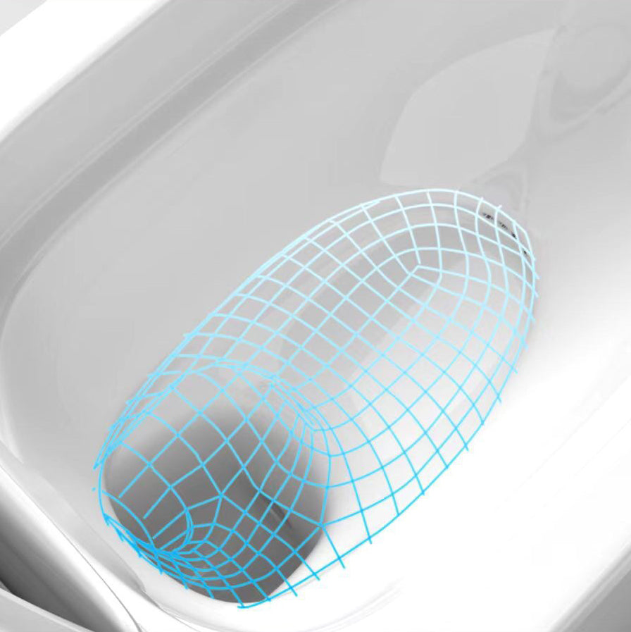 Modern Skirted Flush Toilet Ceramic Elong Floor Mount One-Piece Toilet Clearhalo 'Bathroom Remodel & Bathroom Fixtures' 'Home Improvement' 'home_improvement' 'home_improvement_toilets' 'Toilets & Bidets' 'Toilets' 6203582