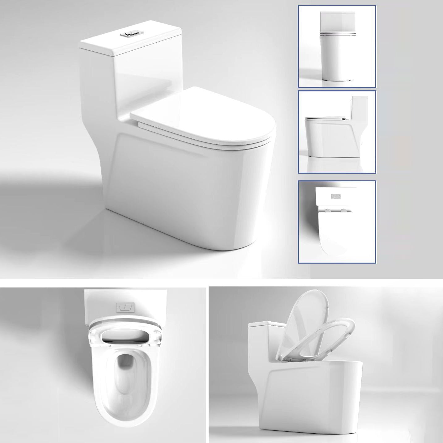 Modern Skirted Flush Toilet Ceramic Elong Floor Mount One-Piece Toilet Clearhalo 'Bathroom Remodel & Bathroom Fixtures' 'Home Improvement' 'home_improvement' 'home_improvement_toilets' 'Toilets & Bidets' 'Toilets' 6203587