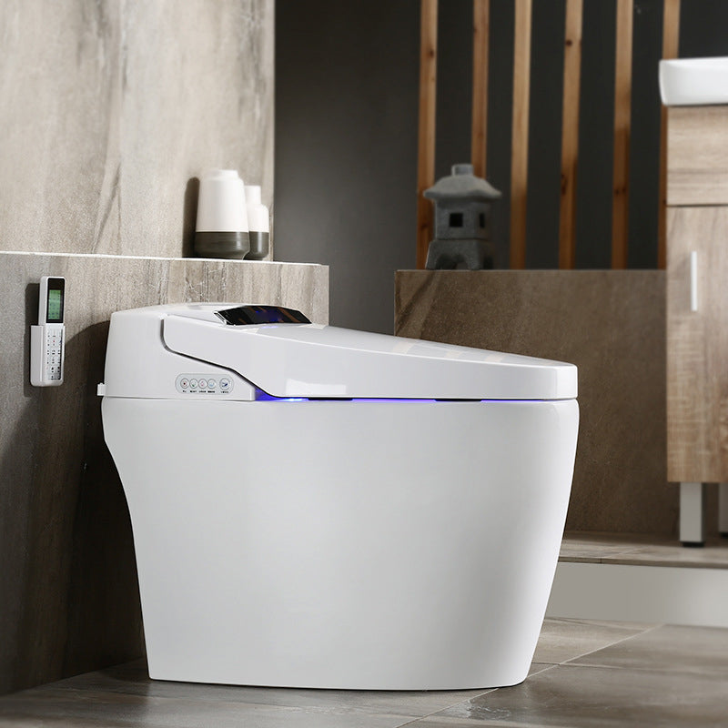 All-In-One Porcelain Toilet Bowl Porcelain Siphon Jet Flush Toilet Foot Flush Clearhalo 'Bathroom Remodel & Bathroom Fixtures' 'Home Improvement' 'home_improvement' 'home_improvement_toilets' 'Toilets & Bidets' 'Toilets' 6203605