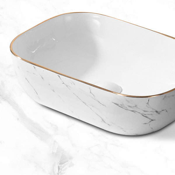 Contemporary Bathroom Sink Pop-Up Drain Porcelain Oval-Shape Vessel Bathroom Sink Clearhalo 'Bathroom Remodel & Bathroom Fixtures' 'Bathroom Sinks & Faucet Components' 'Bathroom Sinks' 'bathroom_sink' 'Home Improvement' 'home_improvement' 'home_improvement_bathroom_sink' 6206251