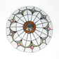 Magnolia Flush Ceiling Light Tiffany Loft Stained Glass Flush Mount Light in Yellow/Blue/Clear/Light Green/Light Yellow/Purplish Blue/Dark Green for Bedroom Light Green Clearhalo 'Ceiling Lights' 'Close To Ceiling Lights' 'Close to ceiling' 'Flush mount' Lighting' 62114