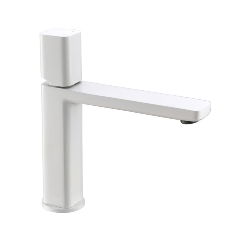 Modern Vessel Faucet Brass Lever Handles Low Arc Bathroom Sink Faucet Clearhalo 'Bathroom Remodel & Bathroom Fixtures' 'Bathroom Sink Faucets' 'Bathroom Sinks & Faucet Components' 'bathroom_sink_faucets' 'Home Improvement' 'home_improvement' 'home_improvement_bathroom_sink_faucets' 6211546