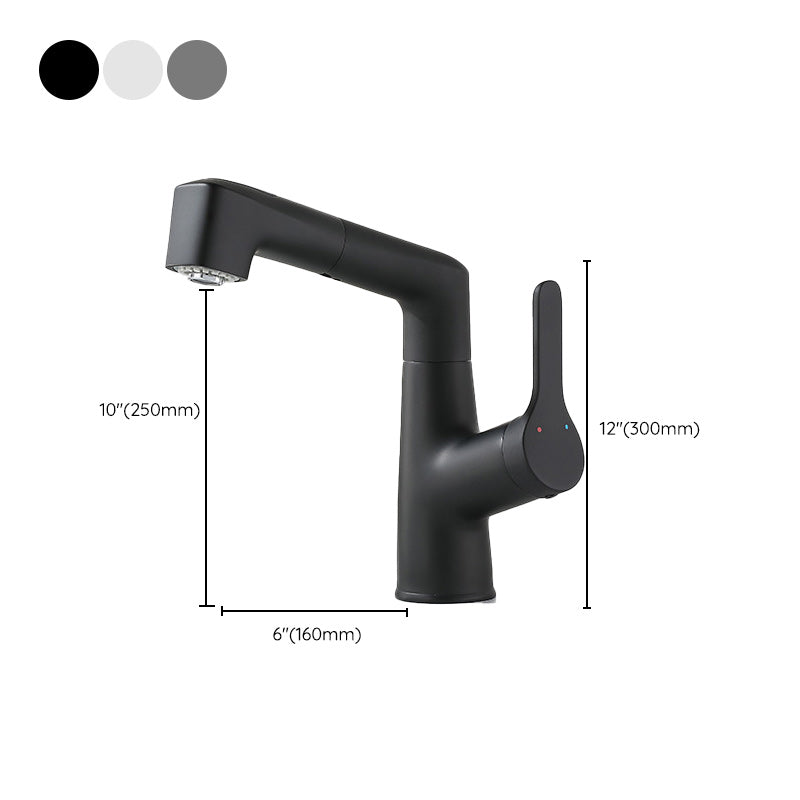 Simplicity Centerset Faucet Pure Color Bathroom Vessel Faucet Clearhalo 'Bathroom Remodel & Bathroom Fixtures' 'Bathroom Sink Faucets' 'Bathroom Sinks & Faucet Components' 'bathroom_sink_faucets' 'Home Improvement' 'home_improvement' 'home_improvement_bathroom_sink_faucets' 6211584