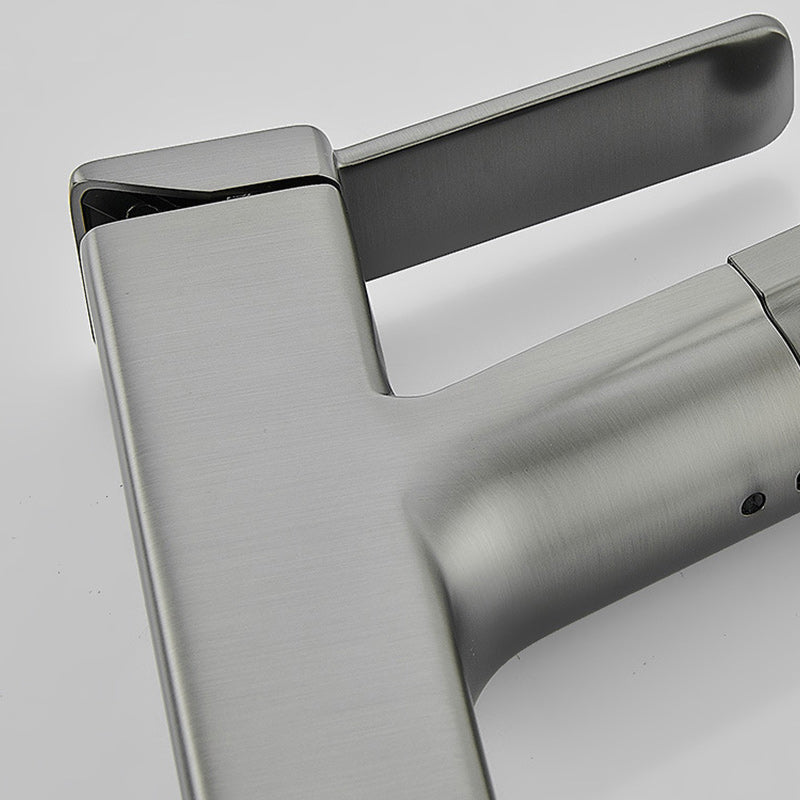 Contemporary Vessel Faucet Lever Handles Low Arc Copper Vessel Faucet Clearhalo 'Bathroom Remodel & Bathroom Fixtures' 'Bathroom Sink Faucets' 'Bathroom Sinks & Faucet Components' 'bathroom_sink_faucets' 'Home Improvement' 'home_improvement' 'home_improvement_bathroom_sink_faucets' 6211611