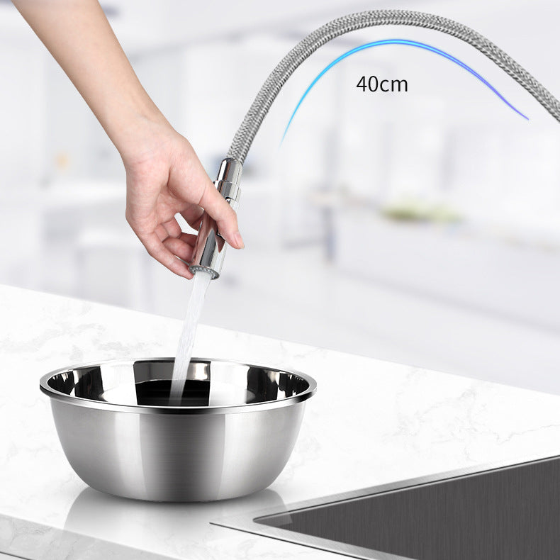 Modern Style Gooseneck Faucet Copper Single Handle Faucet for Kitchen Clearhalo 'Home Improvement' 'home_improvement' 'home_improvement_kitchen_faucets' 'Kitchen Faucets' 'Kitchen Remodel & Kitchen Fixtures' 'Kitchen Sinks & Faucet Components' 'kitchen_faucets' 6211688