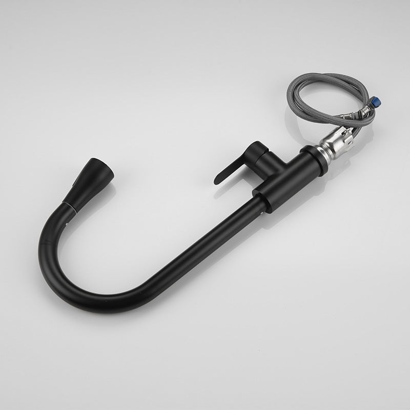 Modern Pot Filler Stainless Steel Pull Out Faucet Bar Prep Kitchen Faucet Clearhalo 'Home Improvement' 'home_improvement' 'home_improvement_kitchen_faucets' 'Kitchen Faucets' 'Kitchen Remodel & Kitchen Fixtures' 'Kitchen Sinks & Faucet Components' 'kitchen_faucets' 6211703