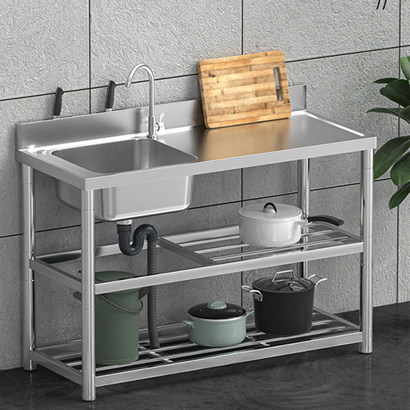 Classic Style Kitchen Sink Stainless Steel 2 Holes Undermount Kitchen Sink Sink Only Not Available Clearhalo 'Home Improvement' 'home_improvement' 'home_improvement_kitchen_sinks' 'Kitchen Remodel & Kitchen Fixtures' 'Kitchen Sinks & Faucet Components' 'Kitchen Sinks' 'kitchen_sinks' 6211712