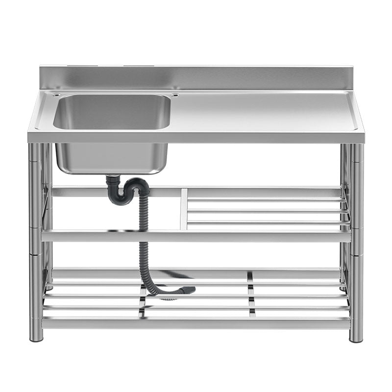 Classic Style Kitchen Sink Stainless Steel 2 Holes Undermount Kitchen Sink Clearhalo 'Home Improvement' 'home_improvement' 'home_improvement_kitchen_sinks' 'Kitchen Remodel & Kitchen Fixtures' 'Kitchen Sinks & Faucet Components' 'Kitchen Sinks' 'kitchen_sinks' 6211720