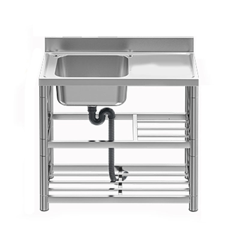 Classic Style Kitchen Sink Stainless Steel 2 Holes Undermount Kitchen Sink Clearhalo 'Home Improvement' 'home_improvement' 'home_improvement_kitchen_sinks' 'Kitchen Remodel & Kitchen Fixtures' 'Kitchen Sinks & Faucet Components' 'Kitchen Sinks' 'kitchen_sinks' 6211739