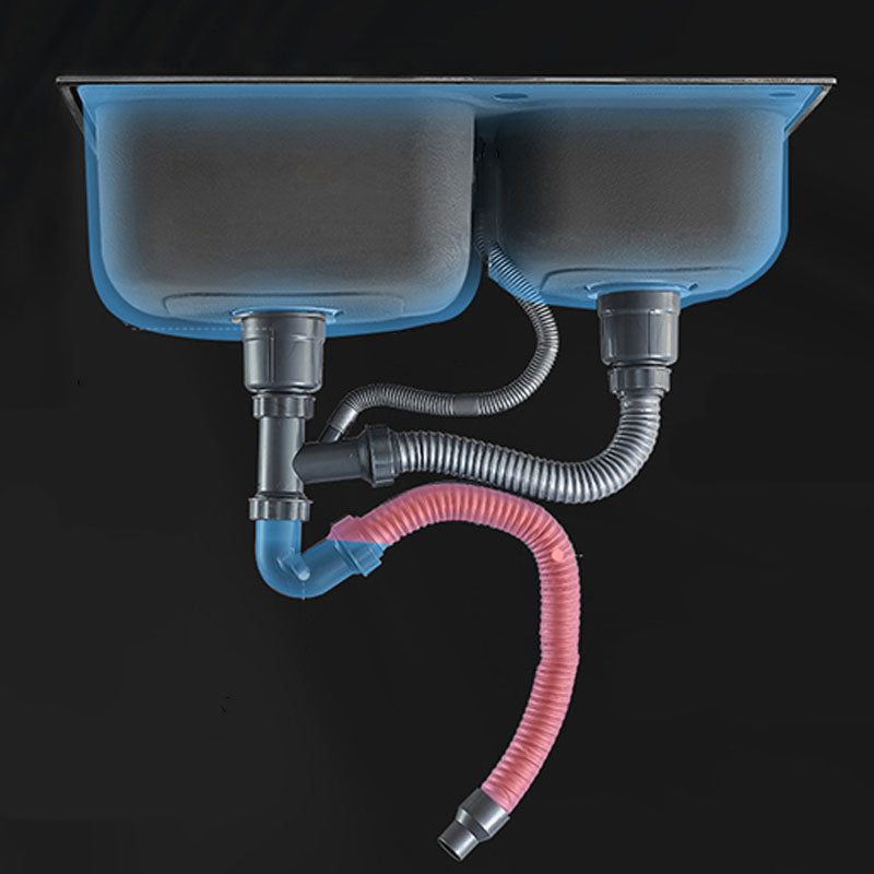 Modern Workstation Ledge Stainless Steel with Faucet and Soap Dispenser Sink Clearhalo 'Home Improvement' 'home_improvement' 'home_improvement_kitchen_sinks' 'Kitchen Remodel & Kitchen Fixtures' 'Kitchen Sinks & Faucet Components' 'Kitchen Sinks' 'kitchen_sinks' 6211767