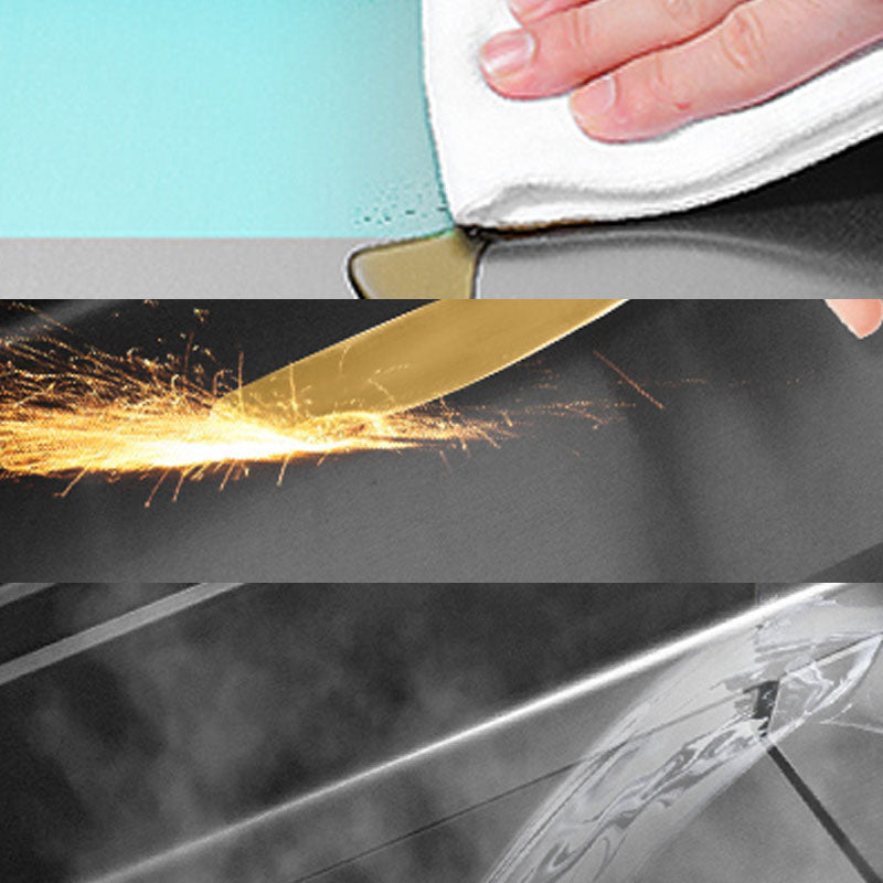 Contemporary Kitchen Sink Stainless Steel Kitchen Sink with Drain Assembly Clearhalo 'Home Improvement' 'home_improvement' 'home_improvement_kitchen_sinks' 'Kitchen Remodel & Kitchen Fixtures' 'Kitchen Sinks & Faucet Components' 'Kitchen Sinks' 'kitchen_sinks' 6211890