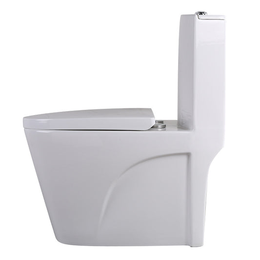 Contemporary Elongated Toilet Bowl Gravity Flush Toilet with Seat for Bathroom Clearhalo 'Bathroom Remodel & Bathroom Fixtures' 'Home Improvement' 'home_improvement' 'home_improvement_toilets' 'Toilets & Bidets' 'Toilets' 6212599
