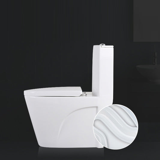 Contemporary Elongated Toilet Bowl Gravity Flush Toilet with Seat for Bathroom Clearhalo 'Bathroom Remodel & Bathroom Fixtures' 'Home Improvement' 'home_improvement' 'home_improvement_toilets' 'Toilets & Bidets' 'Toilets' 6212603