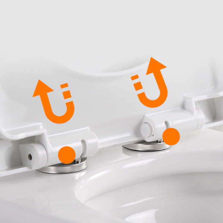 Contemporary Elongated Toilet Bowl Gravity Flush Toilet with Seat for Bathroom Clearhalo 'Bathroom Remodel & Bathroom Fixtures' 'Home Improvement' 'home_improvement' 'home_improvement_toilets' 'Toilets & Bidets' 'Toilets' 6212606