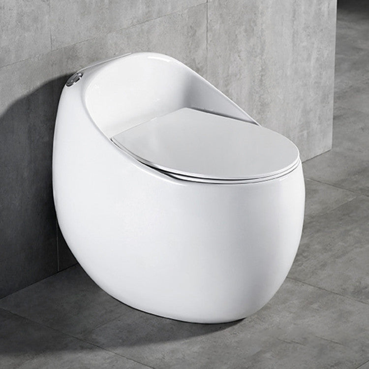 Modern UF Siphon Jet Toilet Bowl Floor Mount Flush Toilet with Toilet Seat 16" Clearhalo 'Bathroom Remodel & Bathroom Fixtures' 'Home Improvement' 'home_improvement' 'home_improvement_toilets' 'Toilets & Bidets' 'Toilets' 6212619