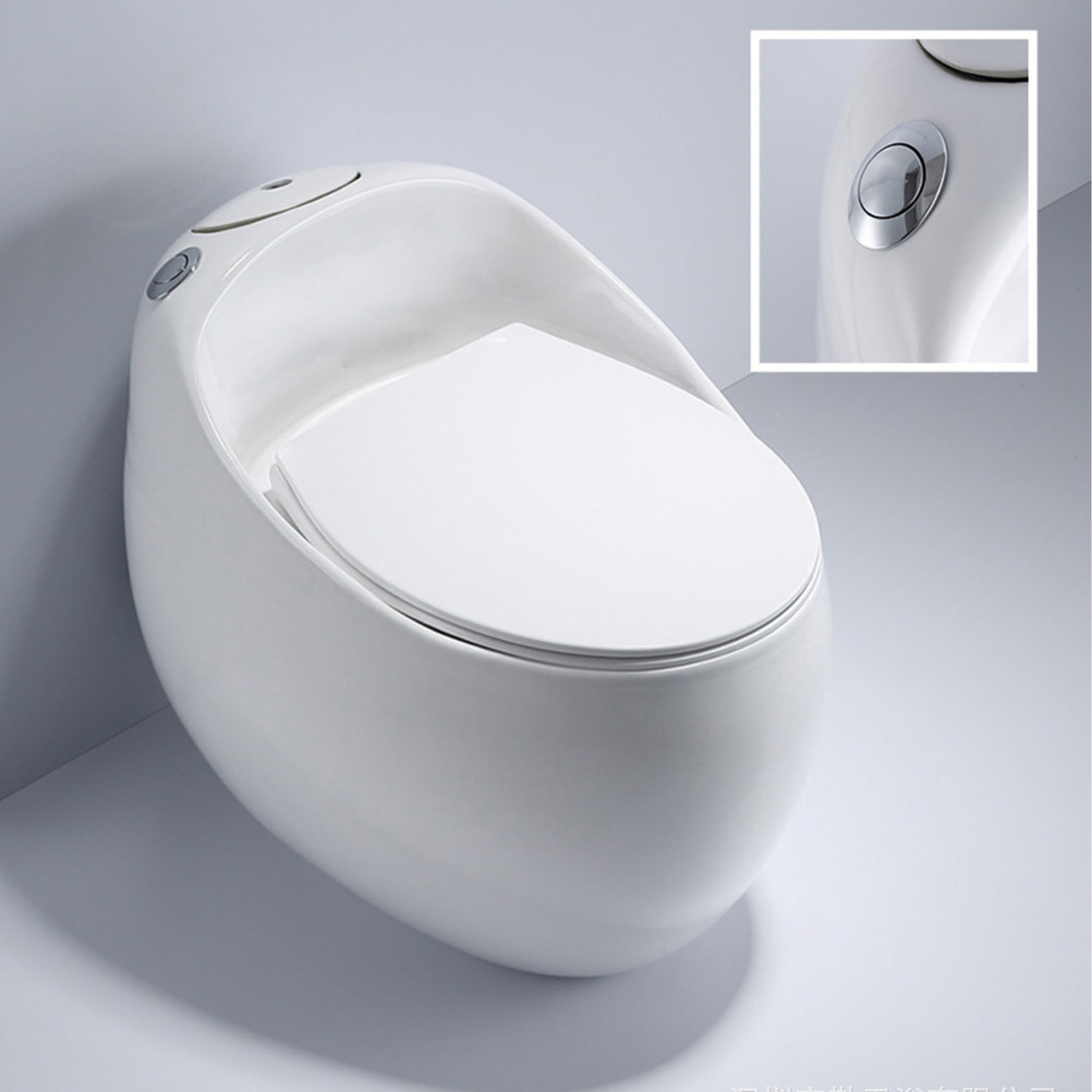 Modern UF Siphon Jet Toilet Bowl Floor Mount Flush Toilet with Toilet Seat Clearhalo 'Bathroom Remodel & Bathroom Fixtures' 'Home Improvement' 'home_improvement' 'home_improvement_toilets' 'Toilets & Bidets' 'Toilets' 6212636