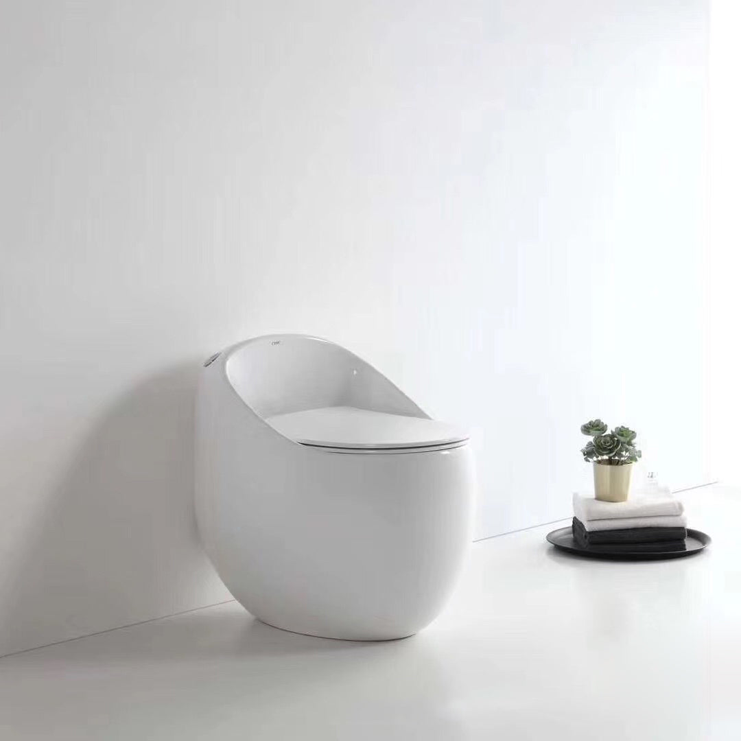 Modern UF Siphon Jet Toilet Bowl Floor Mount Flush Toilet with Toilet Seat Clearhalo 'Bathroom Remodel & Bathroom Fixtures' 'Home Improvement' 'home_improvement' 'home_improvement_toilets' 'Toilets & Bidets' 'Toilets' 6212643