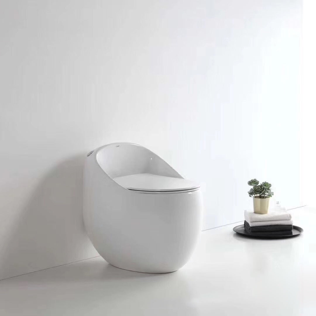 Modern UF Siphon Jet Toilet Bowl Floor Mount Flush Toilet with Toilet Seat Clearhalo 'Bathroom Remodel & Bathroom Fixtures' 'Home Improvement' 'home_improvement' 'home_improvement_toilets' 'Toilets & Bidets' 'Toilets' 6212643