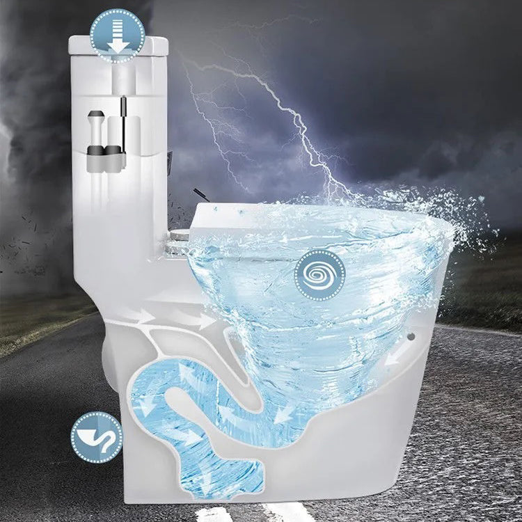 Modern All-In-One Toilet Bowl Floor Mounted Siphon Jet ABS Urine Toilet Clearhalo 'Bathroom Remodel & Bathroom Fixtures' 'Home Improvement' 'home_improvement' 'home_improvement_toilets' 'Toilets & Bidets' 'Toilets' 6212651