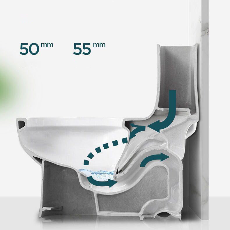 Modern All-In-One Toilet Bowl Floor Mounted Siphon Jet ABS Urine Toilet Clearhalo 'Bathroom Remodel & Bathroom Fixtures' 'Home Improvement' 'home_improvement' 'home_improvement_toilets' 'Toilets & Bidets' 'Toilets' 6212654