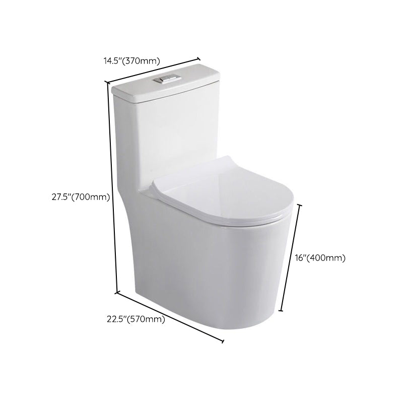 Modern All-In-One Toilet Bowl Floor Mounted Siphon Jet ABS Urine Toilet Clearhalo 'Bathroom Remodel & Bathroom Fixtures' 'Home Improvement' 'home_improvement' 'home_improvement_toilets' 'Toilets & Bidets' 'Toilets' 6212669
