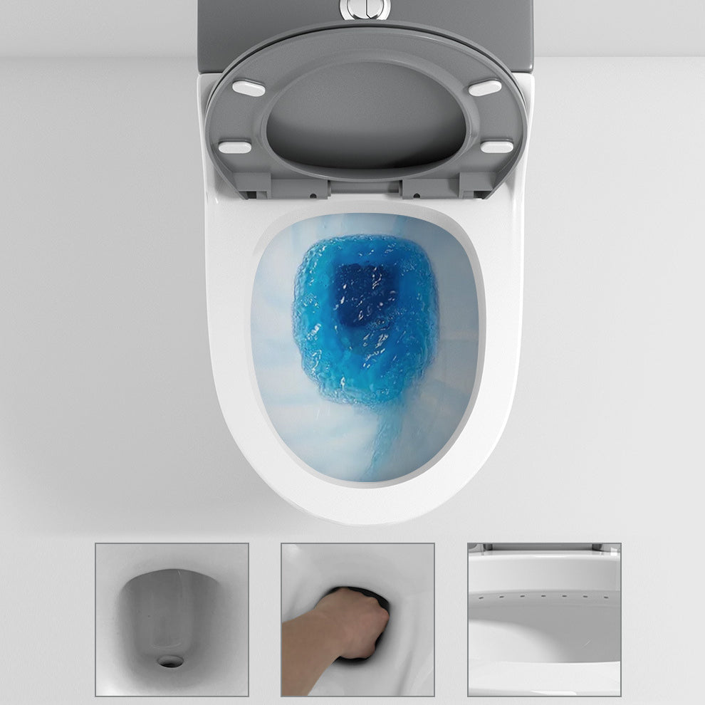 Modern Elongated Toilet Bowl Siphon Jet Flush Toilet with Seat Clearhalo 'Bathroom Remodel & Bathroom Fixtures' 'Home Improvement' 'home_improvement' 'home_improvement_toilets' 'Toilets & Bidets' 'Toilets' 6212727