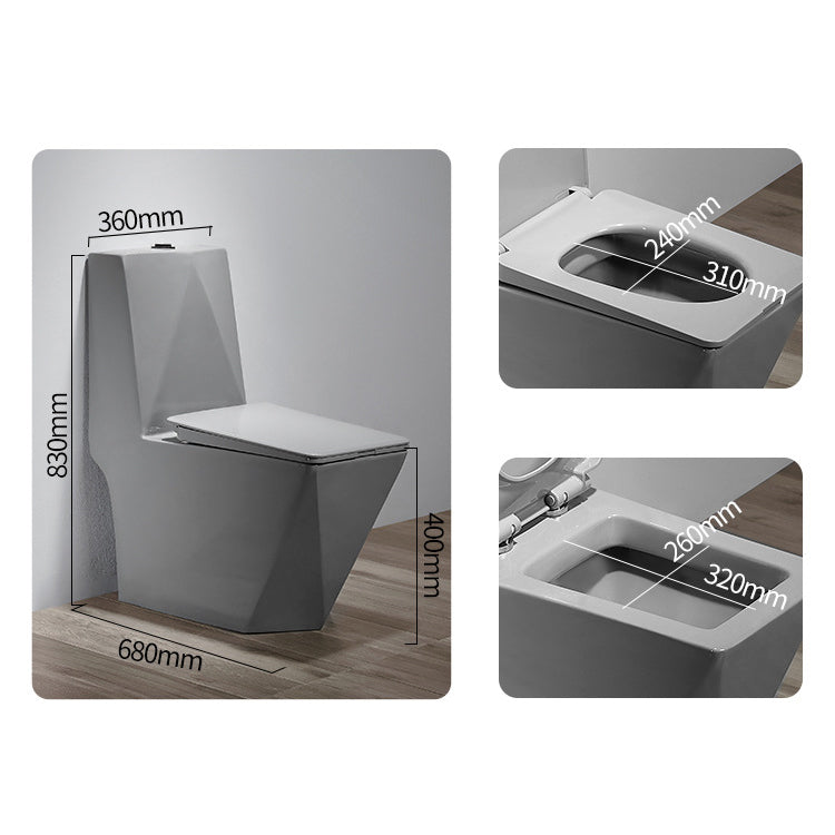 Modern One Piece Toilet Bowl Siphon Jet Flush Toilet with Seat Clearhalo 'Bathroom Remodel & Bathroom Fixtures' 'Home Improvement' 'home_improvement' 'home_improvement_toilets' 'Toilets & Bidets' 'Toilets' 6213916