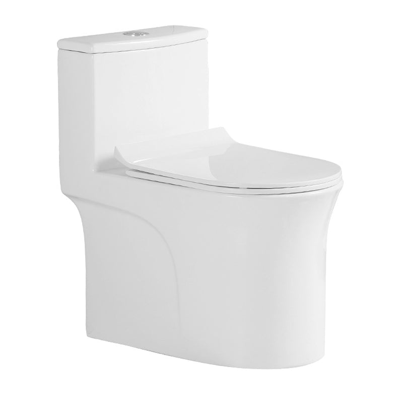 Floor Mounted Porcelain Toilet One-Piece Toilet Modern Flush Toilet Clearhalo 'Bathroom Remodel & Bathroom Fixtures' 'Home Improvement' 'home_improvement' 'home_improvement_toilets' 'Toilets & Bidets' 'Toilets' 6213934