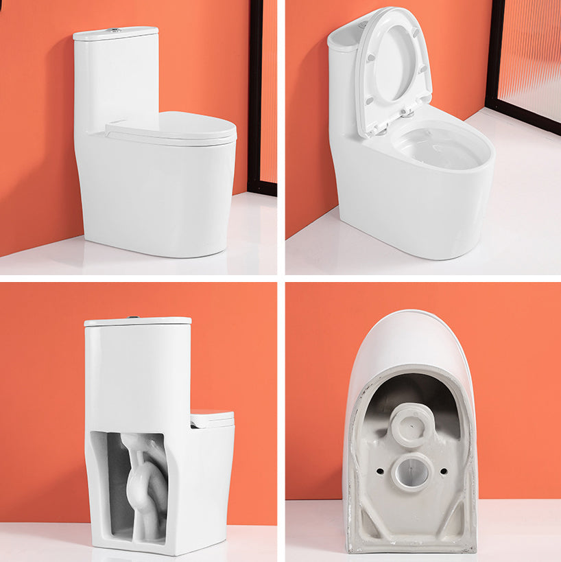 Floor Mounted Porcelain Toilet One-Piece Toilet Modern Flush Toilet Clearhalo 'Bathroom Remodel & Bathroom Fixtures' 'Home Improvement' 'home_improvement' 'home_improvement_toilets' 'Toilets & Bidets' 'Toilets' 6213942