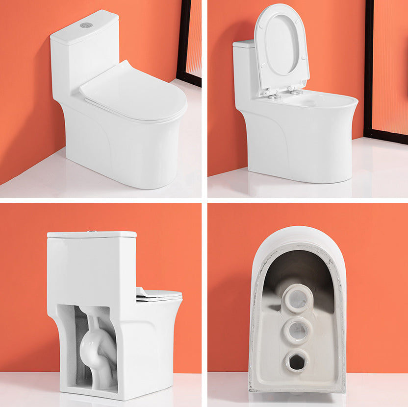 Floor Mounted Porcelain Toilet One-Piece Toilet Modern Flush Toilet Clearhalo 'Bathroom Remodel & Bathroom Fixtures' 'Home Improvement' 'home_improvement' 'home_improvement_toilets' 'Toilets & Bidets' 'Toilets' 6213943