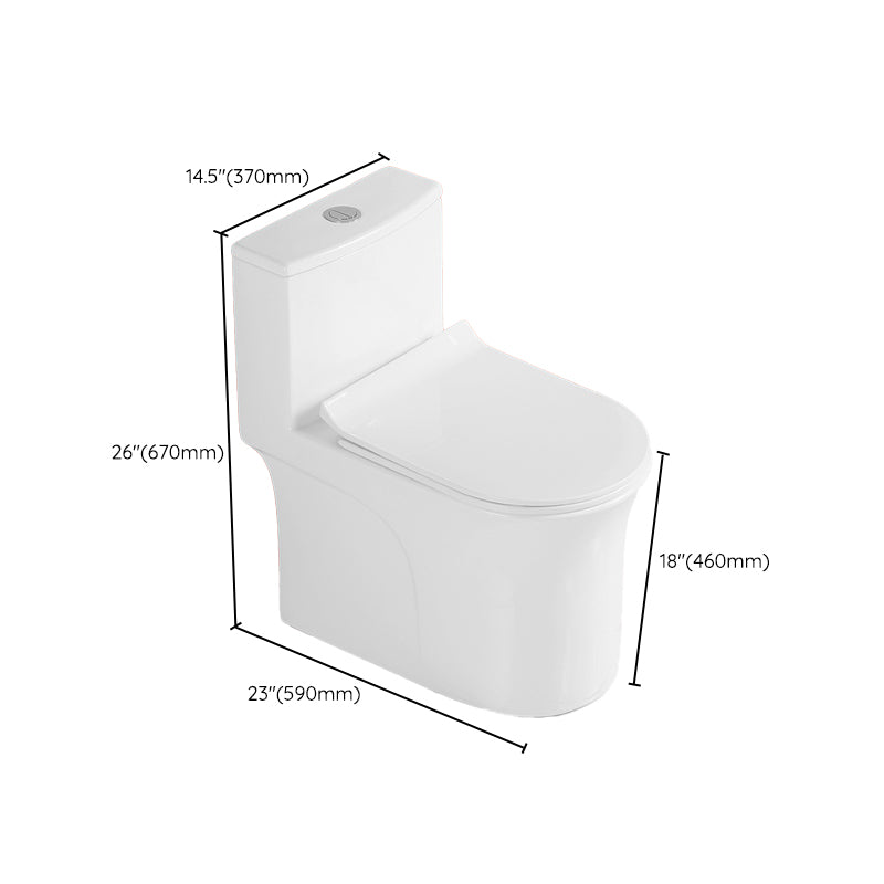 Floor Mounted Porcelain Toilet One-Piece Toilet Modern Flush Toilet Clearhalo 'Bathroom Remodel & Bathroom Fixtures' 'Home Improvement' 'home_improvement' 'home_improvement_toilets' 'Toilets & Bidets' 'Toilets' 6213953